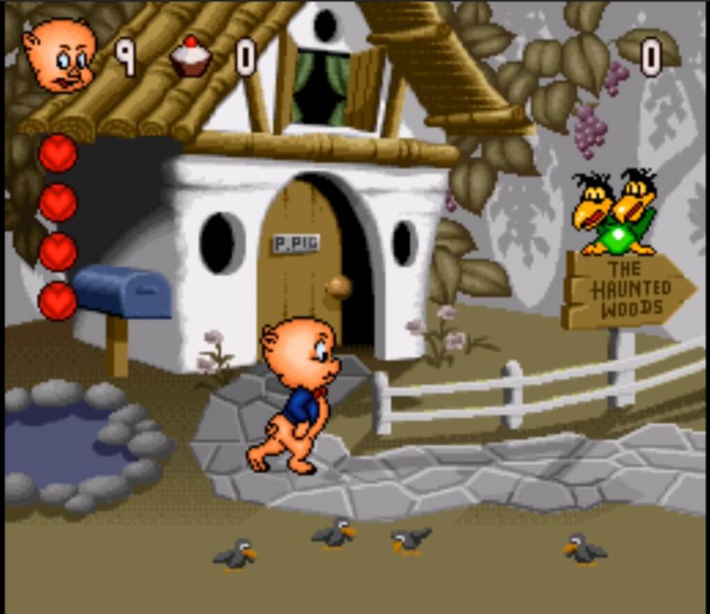 Porky Pig's Haunted Holiday - геймплей игры Super Nintendo\Famicom